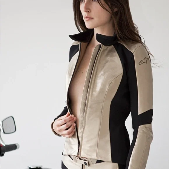 Alpinestars Stella Vika Leather Women’s Motorcycle Jacket - Picture 7 of 8